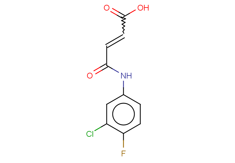 3-[(3-chloro-4-fluorophenyl)carbamoyl]prop-2-enoic acid