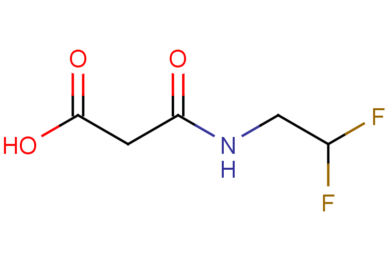 2-[(2,2-difluoroethyl)carbamoyl]acetic acid