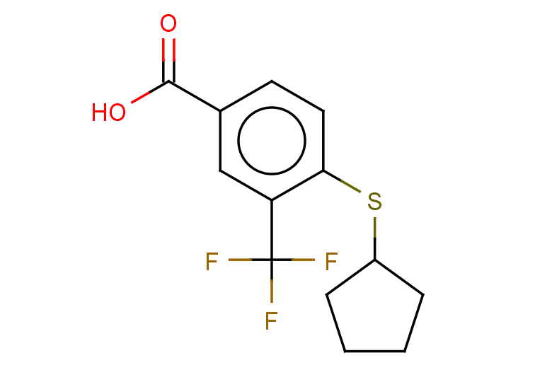 4-(cyclopentylsulfanyl)-3-(trifluoromethyl)benzoic acid