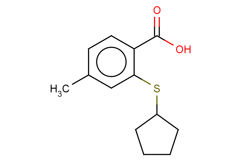 2-(cyclopentylsulfanyl)-4-methylbenzoic acid