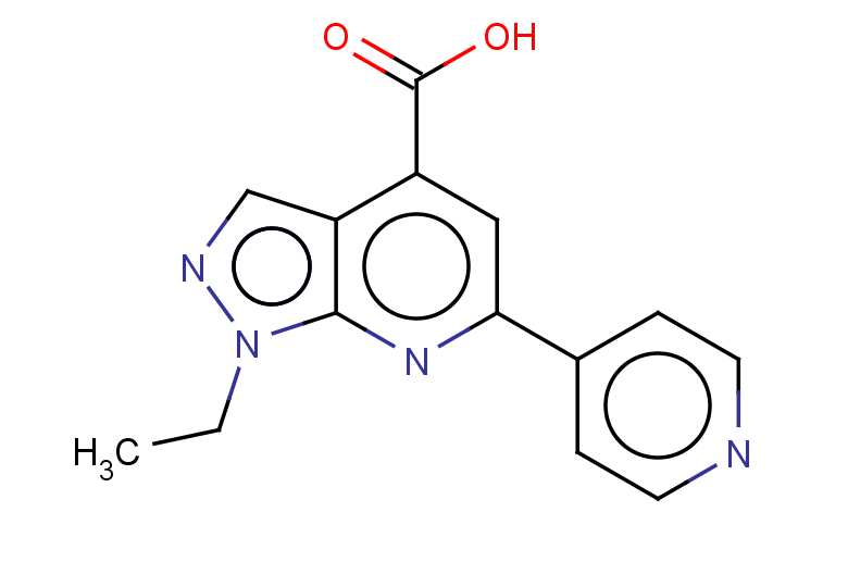 1-ethyl-6-(pyridin-4-yl)-1H-pyrazolo[3,4-b]pyridine-4-carboxylic acid