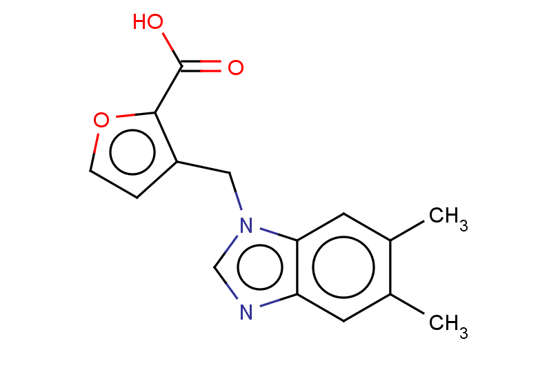 3-[(5,6-dimethyl-1H-1,3-benzodiazol-1-yl)methyl]furan-2-carboxylic acid