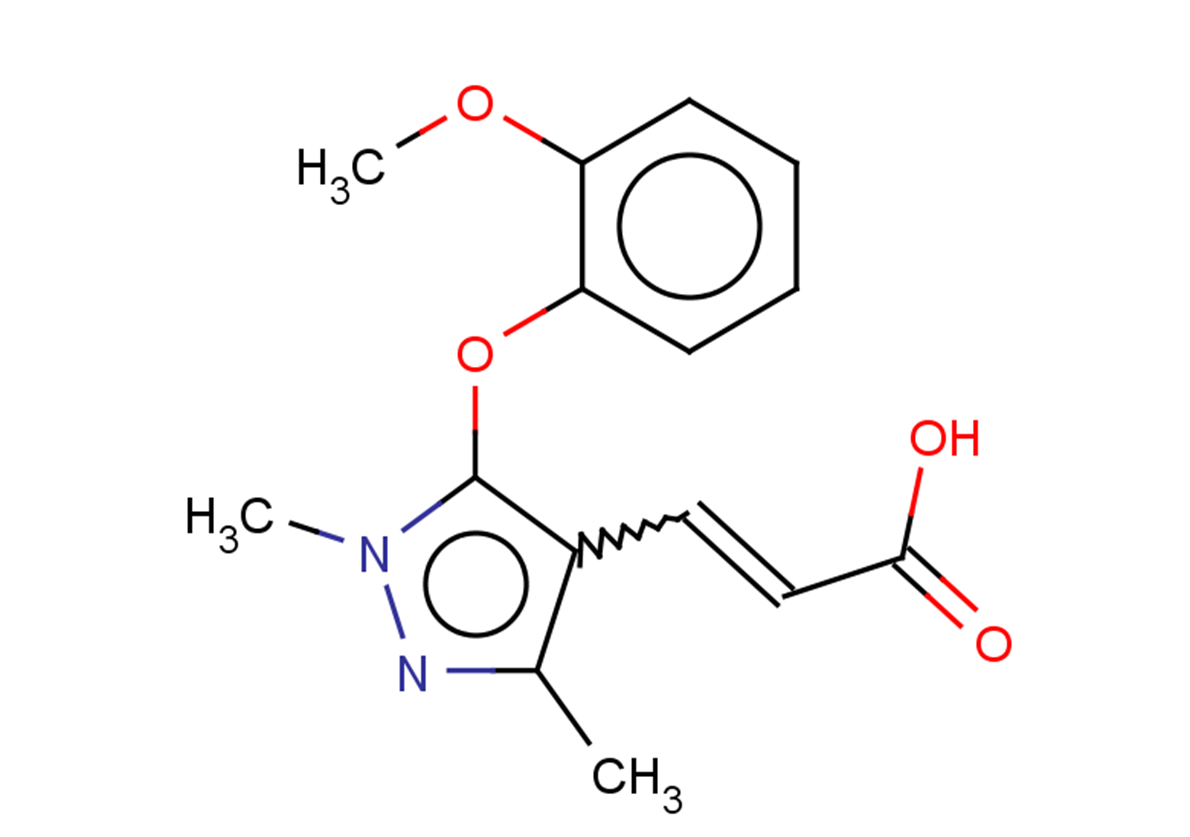 3-[5-(2-methoxyphenoxy)-1,3-dimethyl-1H-pyrazol-4-yl]prop-2-enoic acid