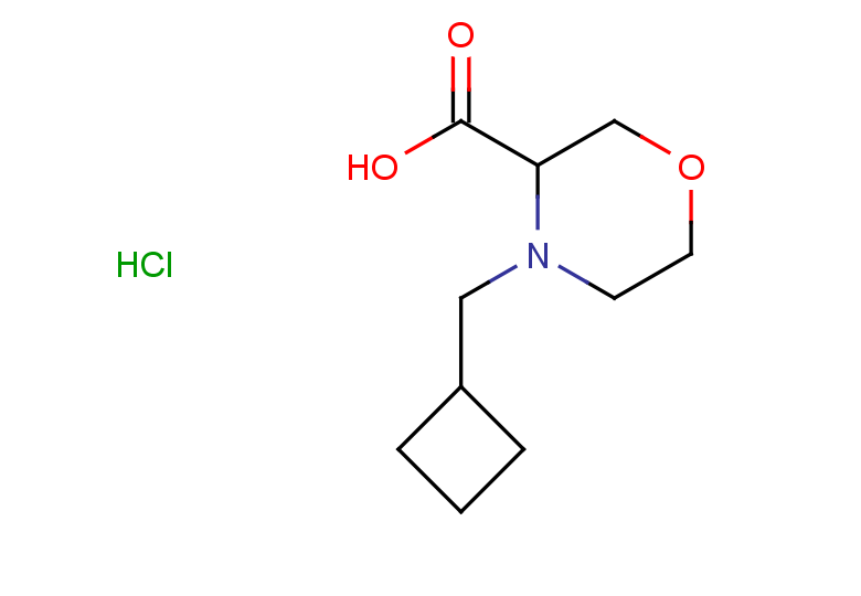4-(cyclobutylmethyl)morpholine-3-carboxylic acid hydrochloride