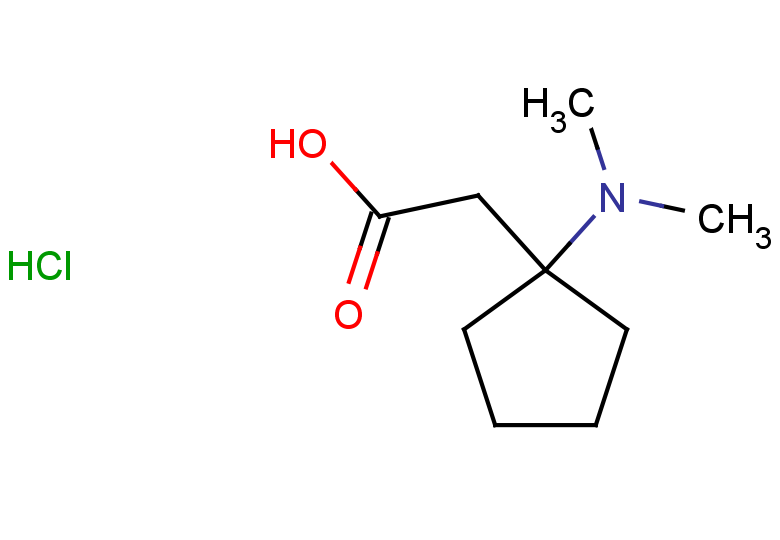 2-[1-(dimethylamino)cyclopentyl]acetic acid hydrochloride