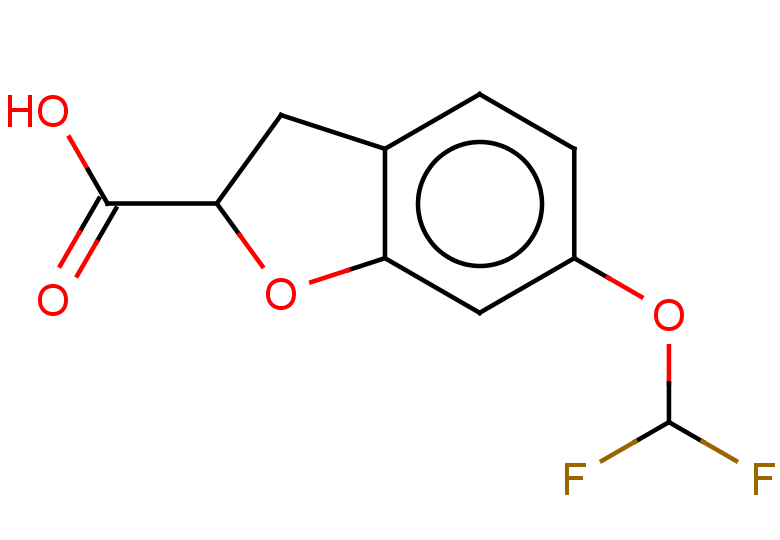 6-(difluoromethoxy)-2,3-dihydro-1-benzofuran-2-carboxylic acid