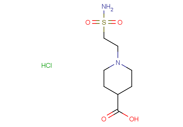 1-(2-sulfamoylethyl)piperidine-4-carboxylic acid hydrochloride