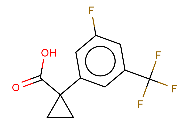 1-[3-fluoro-5-(trifluoromethyl)phenyl]cyclopropane-1-carboxylic acid
