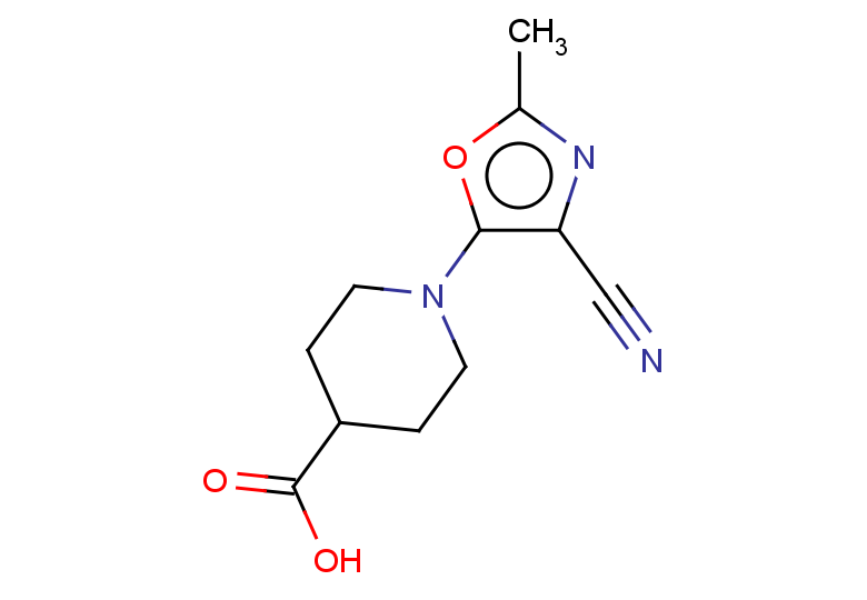 1-(4-cyano-2-methyl-1,3-oxazol-5-yl)piperidine-4-carboxylic acid