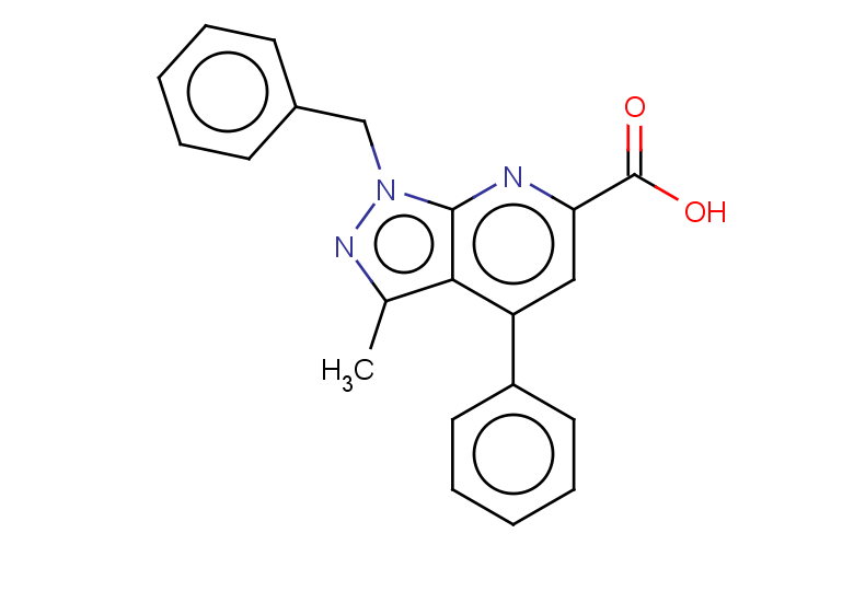 1-benzyl-3-methyl-4-phenyl-1H-pyrazolo[3,4-b]pyridine-6-carboxylic acid