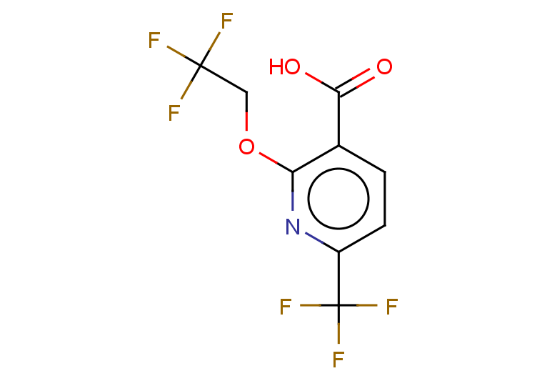 2-(2,2,2-trifluoroethoxy)-6-(trifluoromethyl)pyridine-3-carboxylic acid