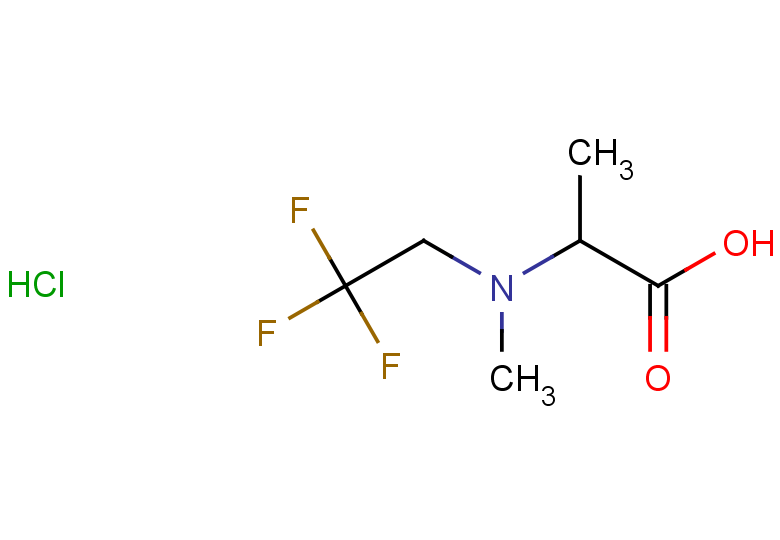 2-[methyl(2,2,2-trifluoroethyl)amino]propanoic acid hydrochloride