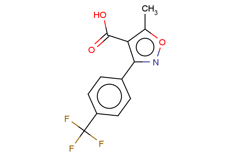 5-methyl-3-[4-(trifluoromethyl)phenyl]-1,2-oxazole-4-carboxylic acid