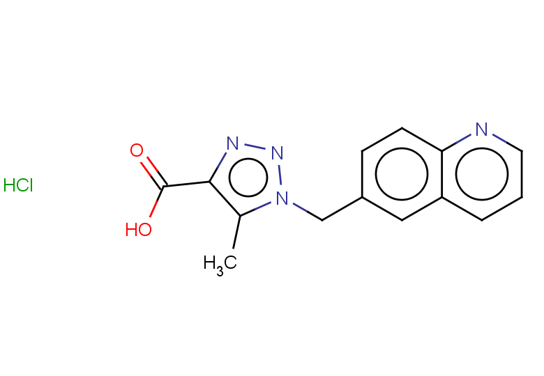 5-methyl-1-(quinolin-6-ylmethyl)-1H-1,2,3-triazole-4-carboxylic acid hydrochloride