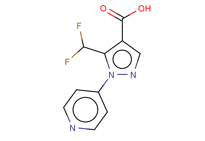 5-(difluoromethyl)-1-(pyridin-4-yl)-1H-pyrazole-4-carboxylic acid