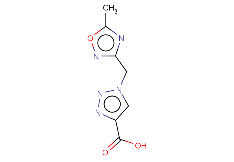 1-[(5-methyl-1,2,4-oxadiazol-3-yl)methyl]-1H-1,2,3-triazole-4-carboxylic acid