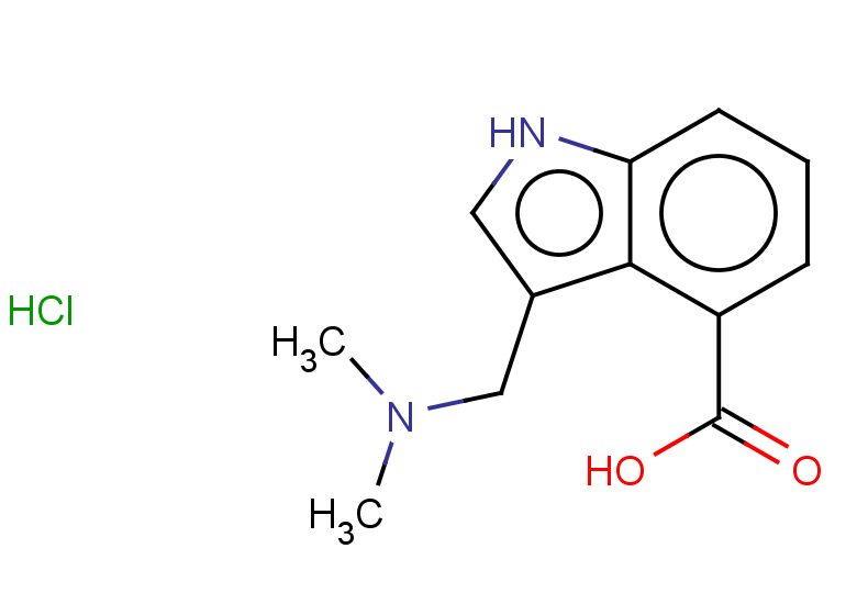 3-[(dimethylamino)methyl]-1H-indole-4-carboxylic acid hydrochloride