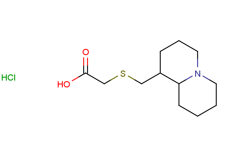 2-{[(octahydro-1H-quinolizin-1-yl)methyl]sulfanyl}acetic acid hydrochloride