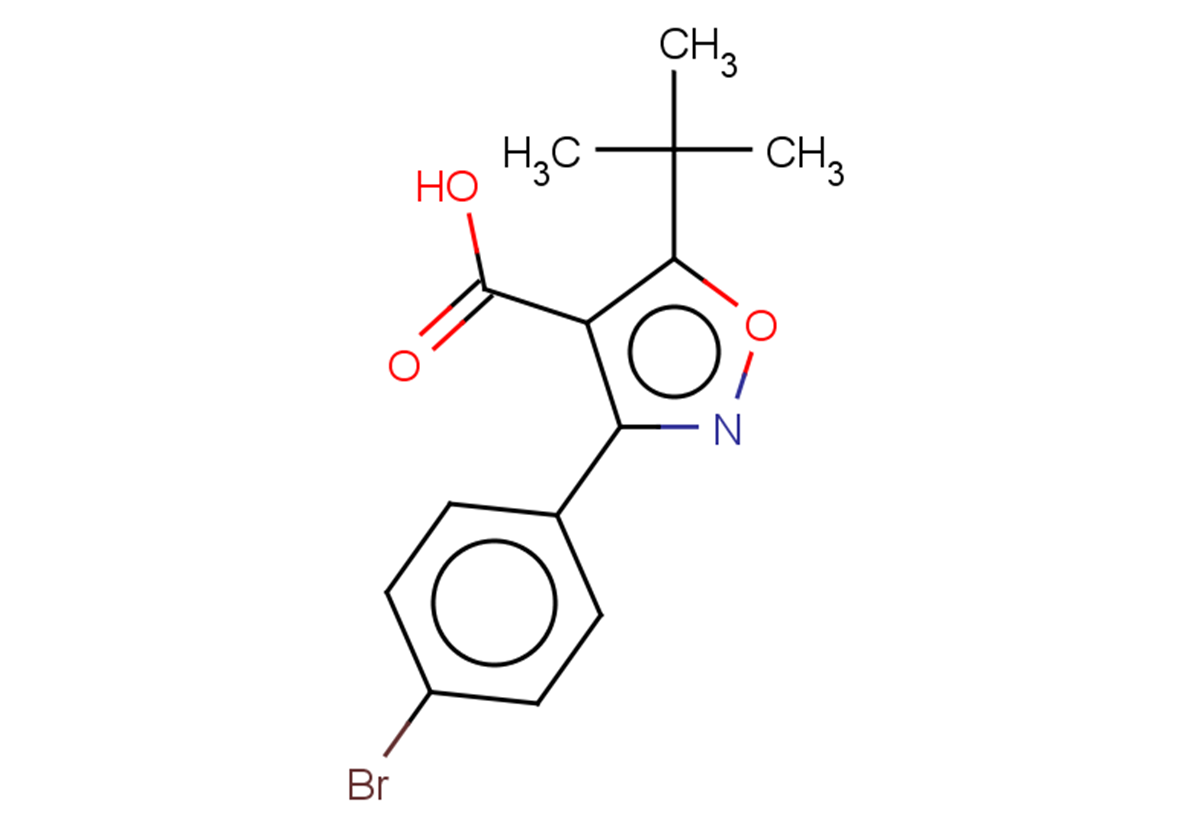 3-(4-bromophenyl)-5-tert-butyl-1,2-oxazole-4-carboxylic acid