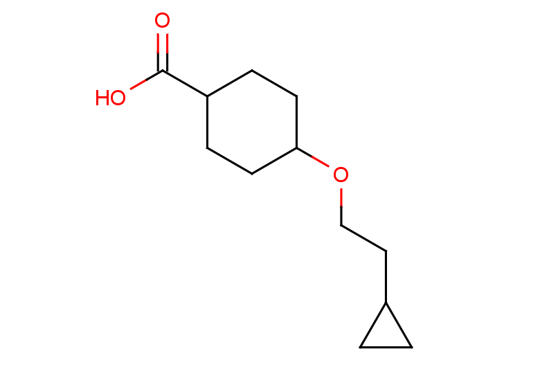 4-(2-cyclopropylethoxy)cyclohexane-1-carboxylic acid, Mixture of diastereomers