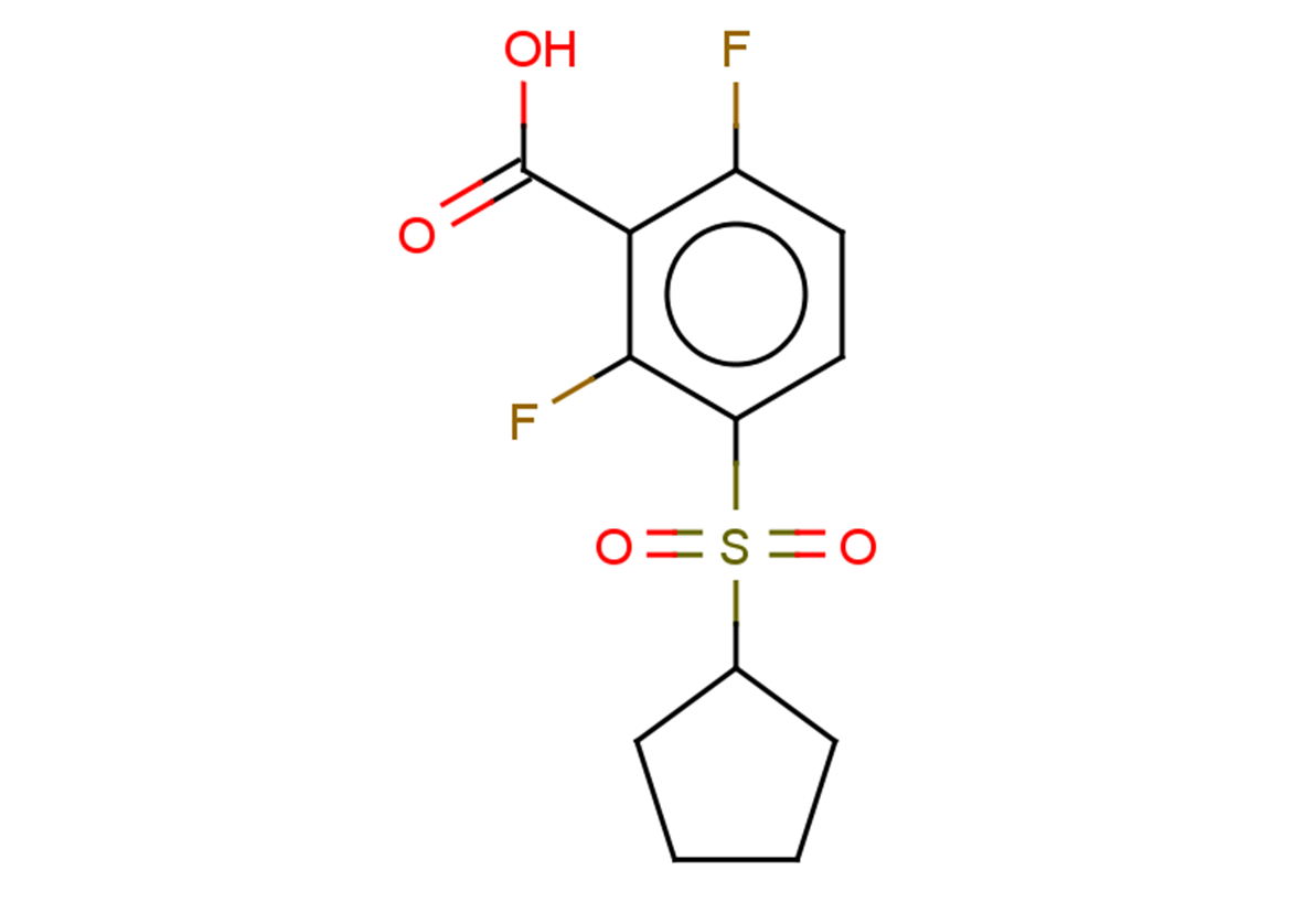 3-(cyclopentanesulfonyl)-2,6-difluorobenzoic acid