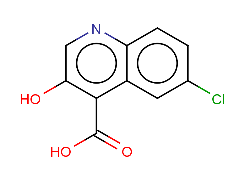 6-chloro-3-hydroxyquinoline-4-carboxylic acid