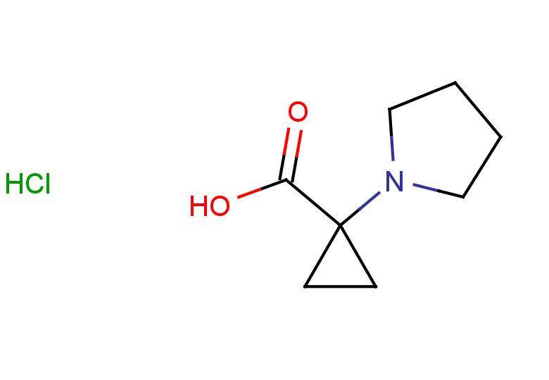 1-(pyrrolidin-1-yl)cyclopropane-1-carboxylic acid hydrochloride