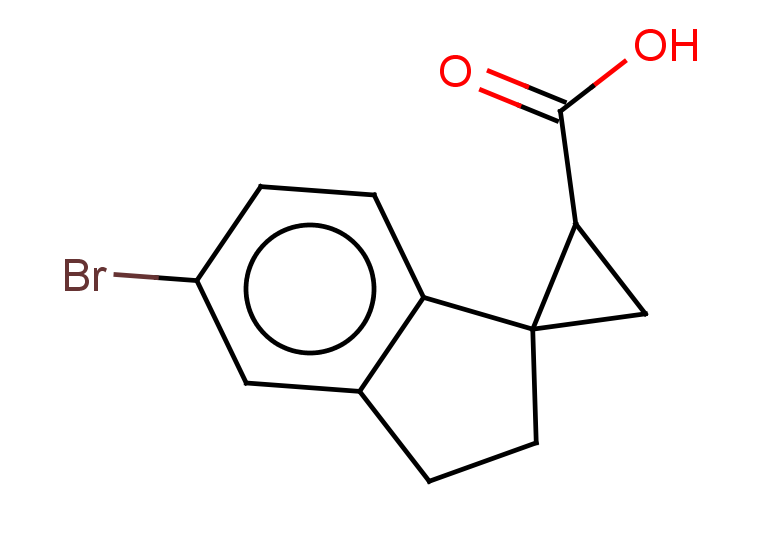 5'-bromo-2',3'-dihydrospiro[cyclopropane-1,1'-indene]-3-carboxylic acid