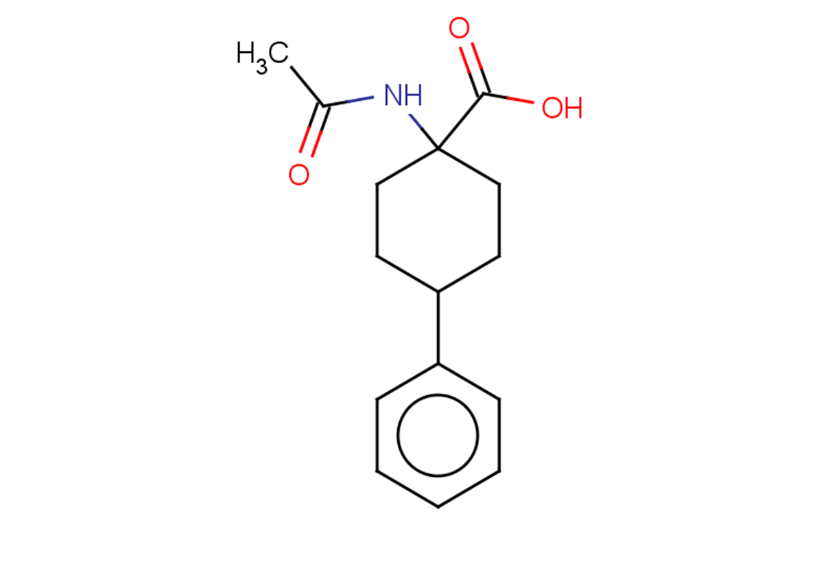 1-acetamido-4-phenylcyclohexane-1-carboxylic acid