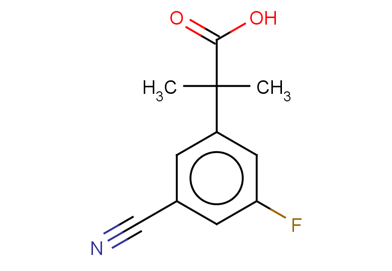 2-(3-cyano-5-fluorophenyl)-2-methylpropanoic acid