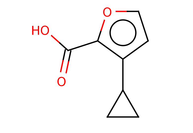 3-cyclopropylfuran-2-carboxylic acid