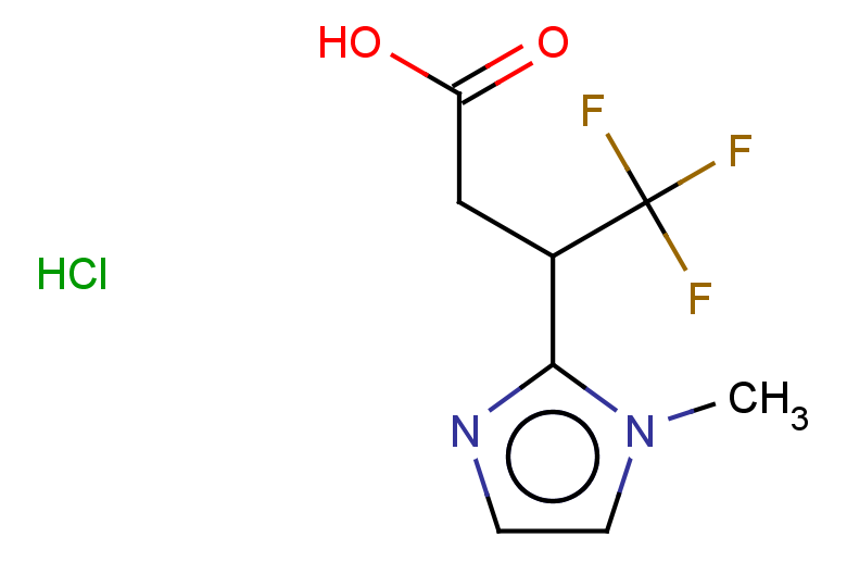 4,4,4-trifluoro-3-(1-methyl-1H-imidazol-2-yl)butanoic acid hydrochloride
