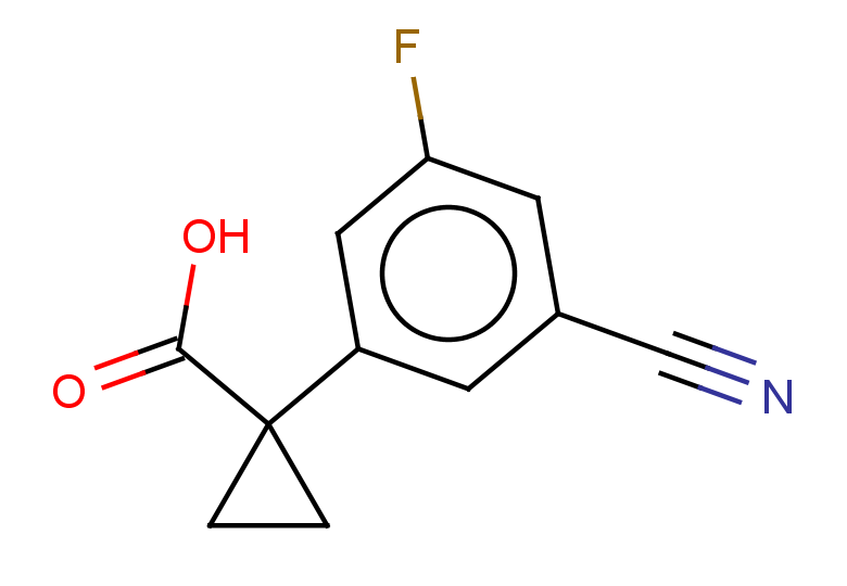 1-(3-cyano-5-fluorophenyl)cyclopropane-1-carboxylic acid