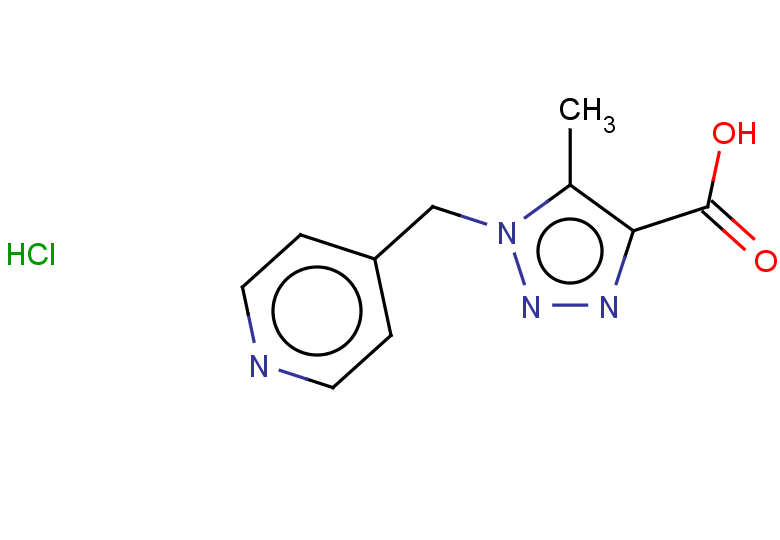 5-methyl-1-(pyridin-4-ylmethyl)-1H-1,2,3-triazole-4-carboxylic acid hydrochloride