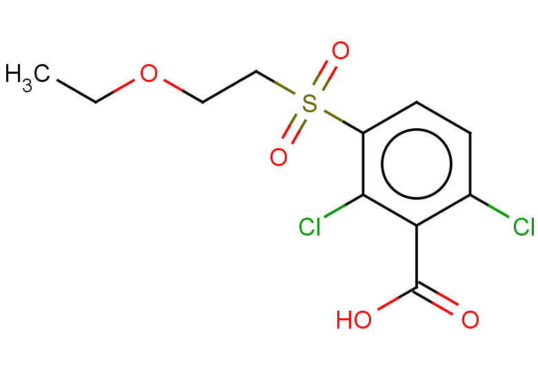 2,6-dichloro-3-(2-ethoxyethanesulfonyl)benzoic acid