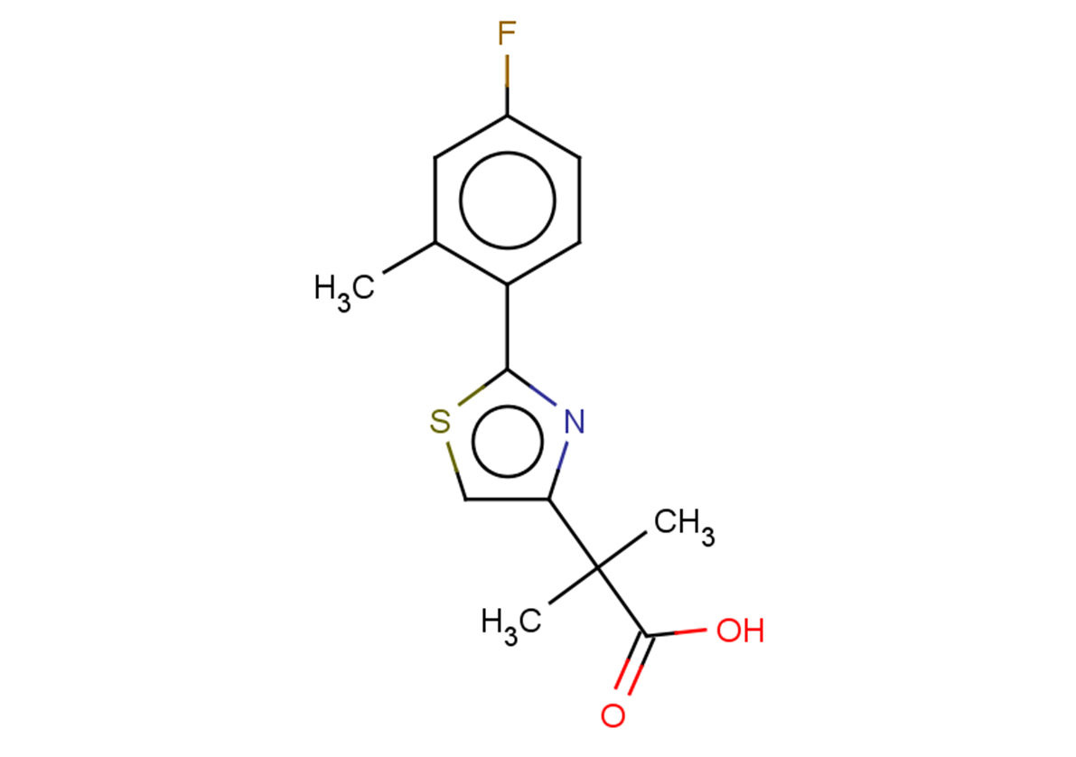2-[2-(4-fluoro-2-methylphenyl)-1,3-thiazol-4-yl]-2-methylpropanoic acid
