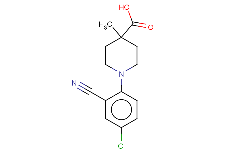 1-(4-chloro-2-cyanophenyl)-4-methylpiperidine-4-carboxylic acid