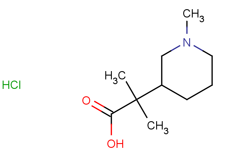 2-methyl-2-(1-methylpiperidin-3-yl)propanoic acid hydrochloride
