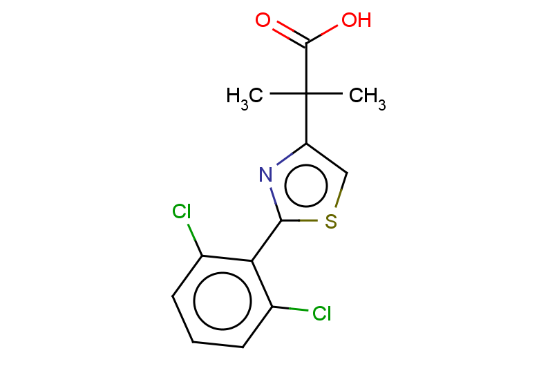 2-[2-(2,6-dichlorophenyl)-1,3-thiazol-4-yl]-2-methylpropanoic acid