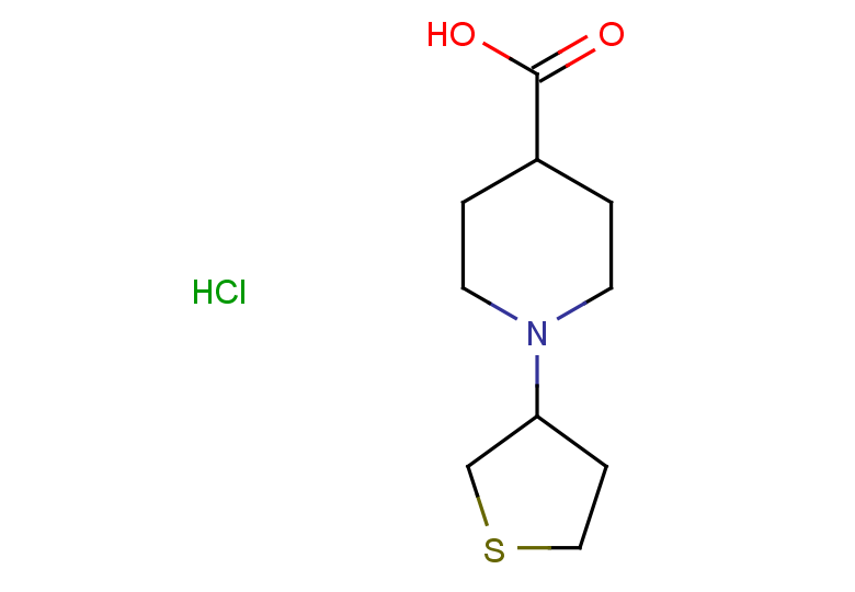 1-(thiolan-3-yl)piperidine-4-carboxylic acid hydrochloride