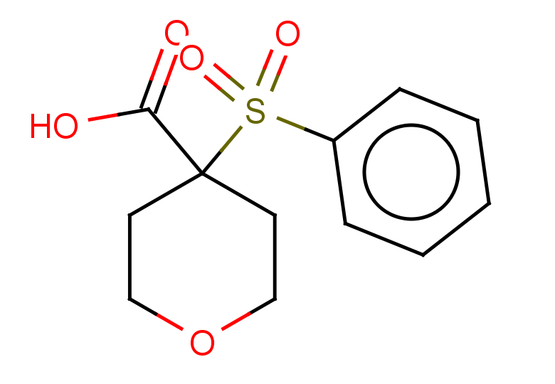 4-(benzenesulfonyl)oxane-4-carboxylic acid