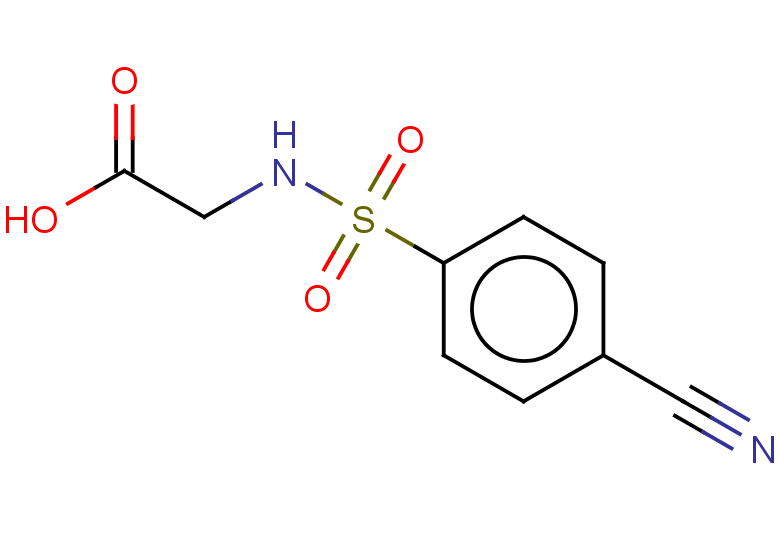 2-(4-cyanobenzenesulfonamido)acetic acid