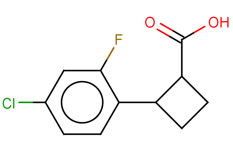 2-(4-chloro-2-fluorophenyl)cyclobutane-1-carboxylic acid, Mixture of diastereomers