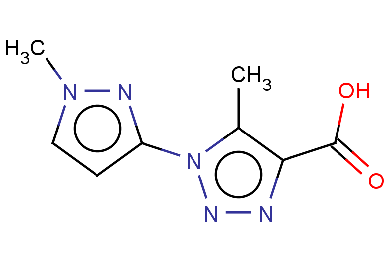 5-methyl-1-(1-methyl-1H-pyrazol-3-yl)-1H-1,2,3-triazole-4-carboxylic acid