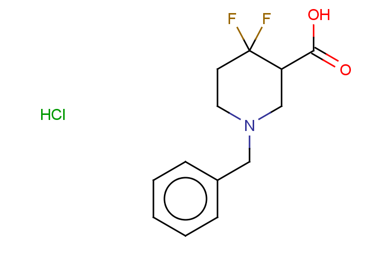 1-benzyl-4,4-difluoropiperidine-3-carboxylic acid hydrochloride