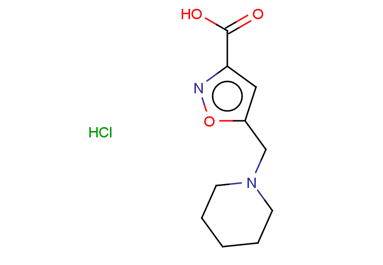 5-(piperidin-1-ylmethyl)-1,2-oxazole-3-carboxylic acid hydrochloride
