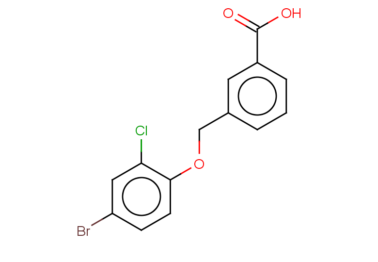 3-[(4-bromo-2-chlorophenoxy)methyl]benzoic acid