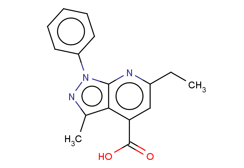 6-ethyl-3-methyl-1-phenyl-1H-pyrazolo[3,4-b]pyridine-4-carboxylic acid