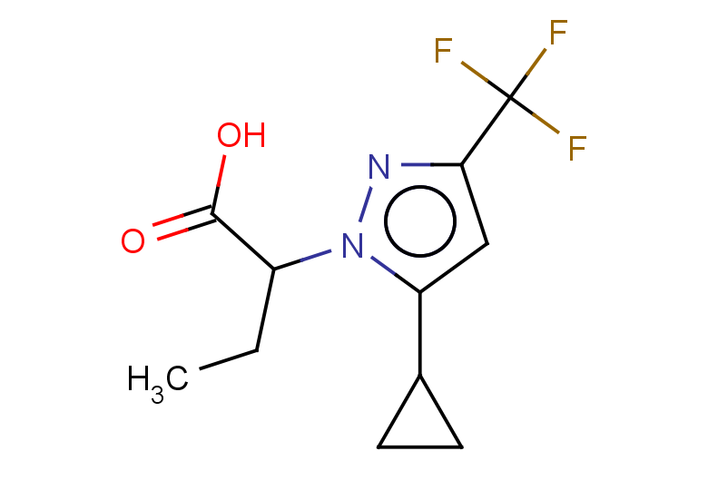 2-[5-cyclopropyl-3-(trifluoromethyl)-1H-pyrazol-1-yl]butanoic acid