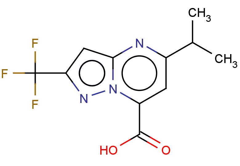 5-(propan-2-yl)-2-(trifluoromethyl)pyrazolo[1,5-a]pyrimidine-7-carboxylic acid